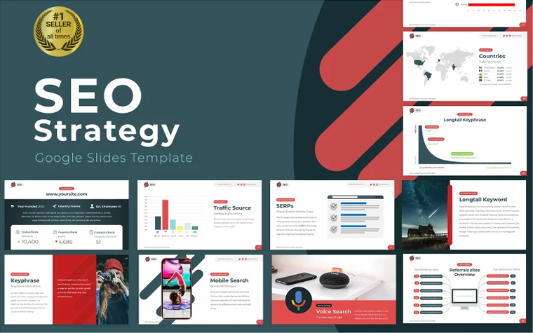SEO Strategy Google Slides.