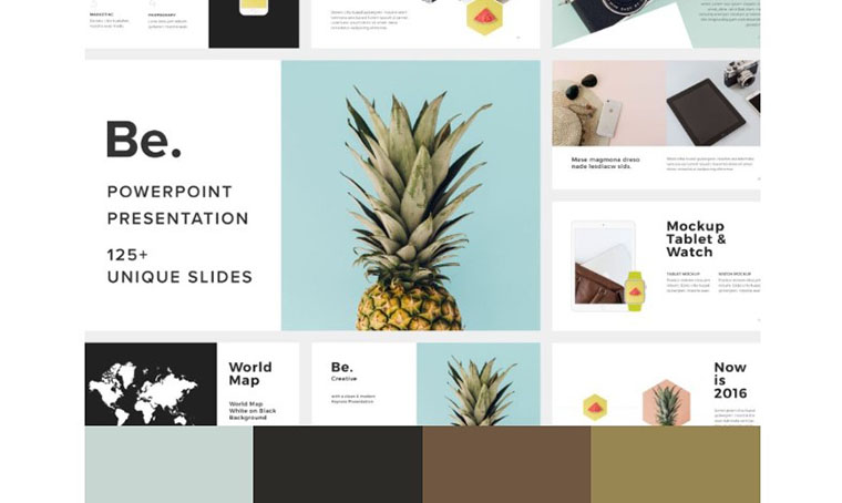 Be Presentation PowerPoint Color Schemes Template