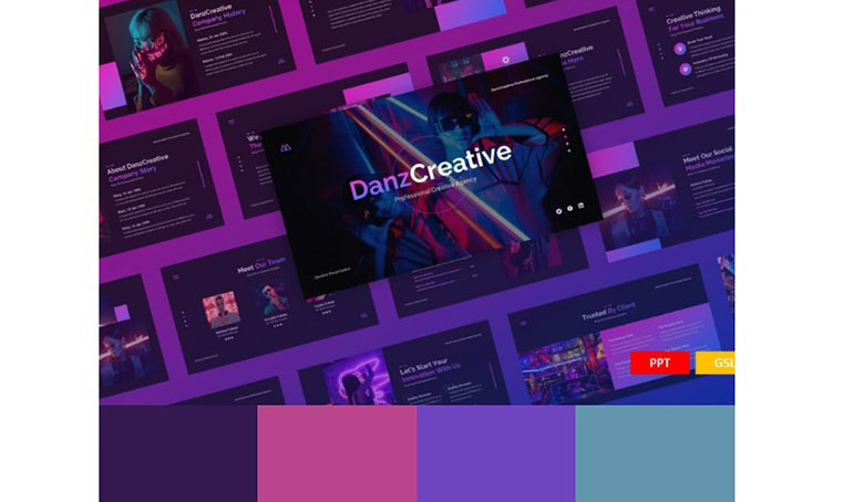Danz Creative PowerPoint Color Schemes Template