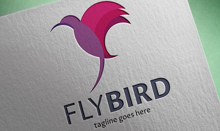 Fly-bird Feminine logo Designs