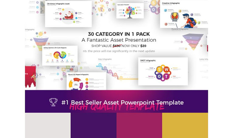 Infographic Pack PowerPoint Color Schemes Template