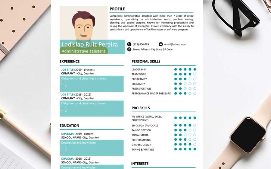 free microsoft word resume templates 2022