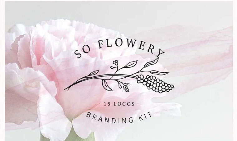 So Flowery Feminine logo Designs