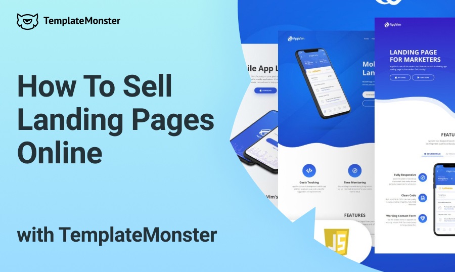 How To Sell Landing Pages Online with TemplateMonster.