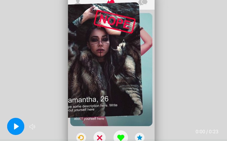 Tinder Swipe Match After Effects Template.