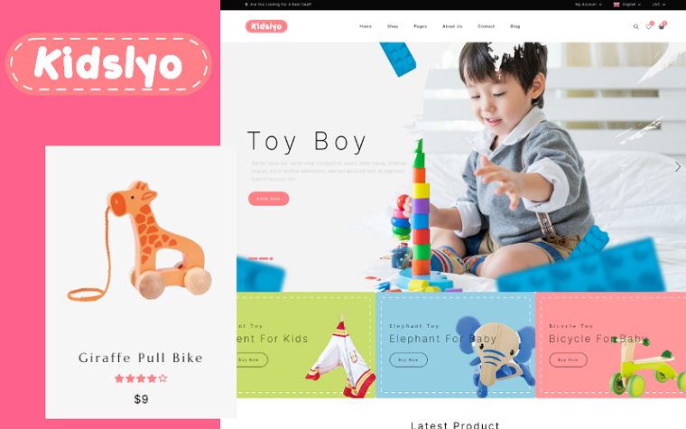 Kidslyo - Kids Toy Multipurpose Woocommerce Theme.