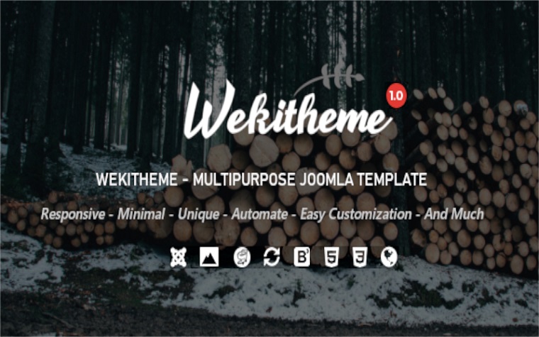 WEKITHEME - Multi-Purpose Joomla Template.