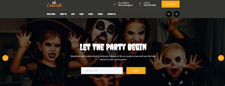 Lumanita Halloween Events HTML5 Website Template.