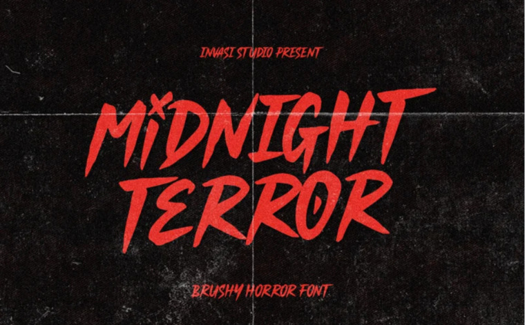 Midnight Terror - Horror Font.