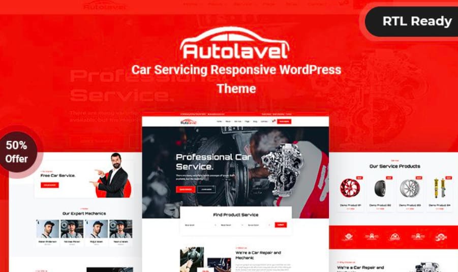 Autolavel - Car service Responsive WordPress Theme