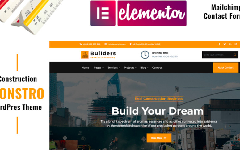 Constro - Construction WordPress Elementor Theme