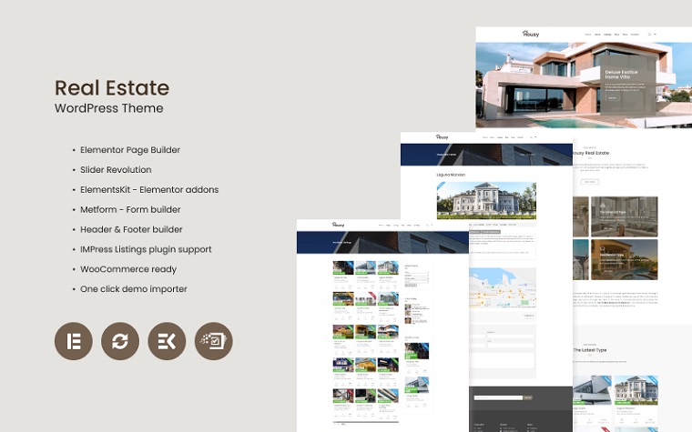 Cosy Housy for Real Estate WordPress Theme.
