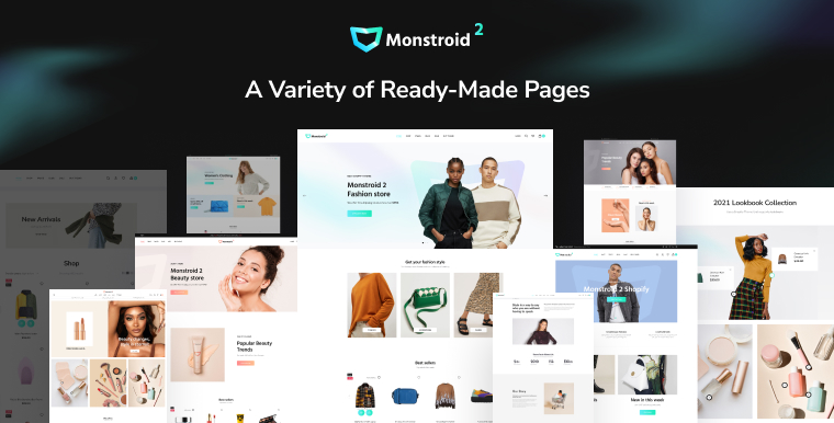 Monstroid - Shopify ready-made page.