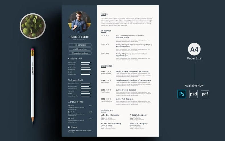 robert-smith-graphic-designer-resume-template