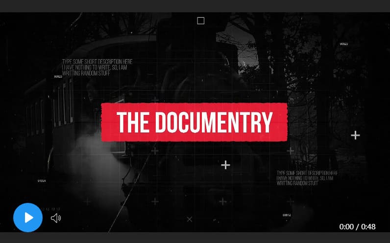 The Documentary Premiere Pro Template.