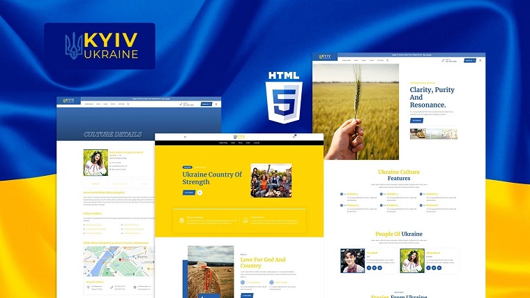 Kyiv Ukraine Culture HTML5 Website Template.