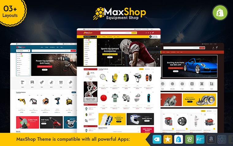 Multipurpose Maxshop Shopify Theme.