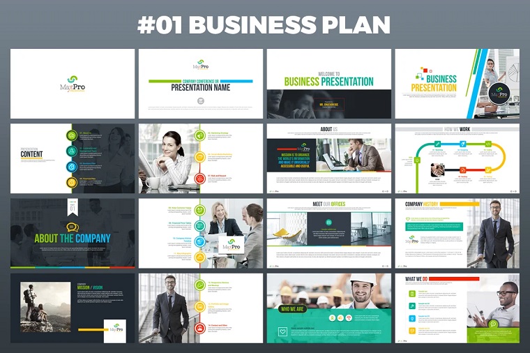 Business Plan Presentation - Keynote template.