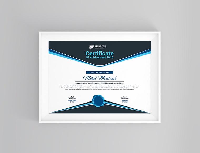 Computer Training Certificate Template.