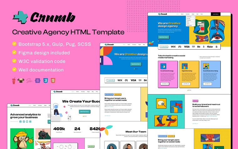Crumb - Creative Digital Agency HTML Template.