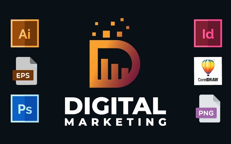 Digital Marketing Logo Template | Perfect For Digital Marketing.
