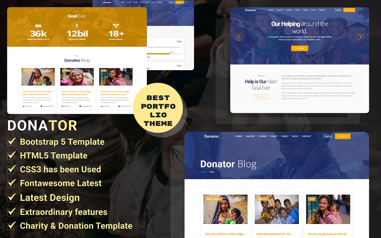 Donator- Donation Charity HTML5 Responsive Template.