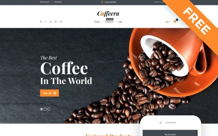 Coffeera - Coffee Shop Ready-to-Use Clean Shopify Theme.