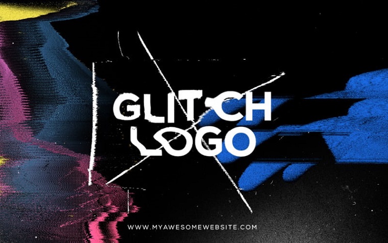 Glitch Distortion Logo Intro After Effects Templates.