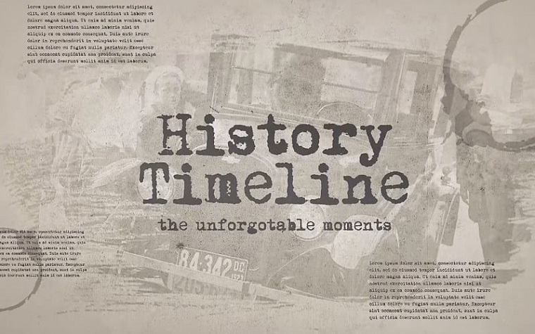 History Timeline Premiere Pro Template.