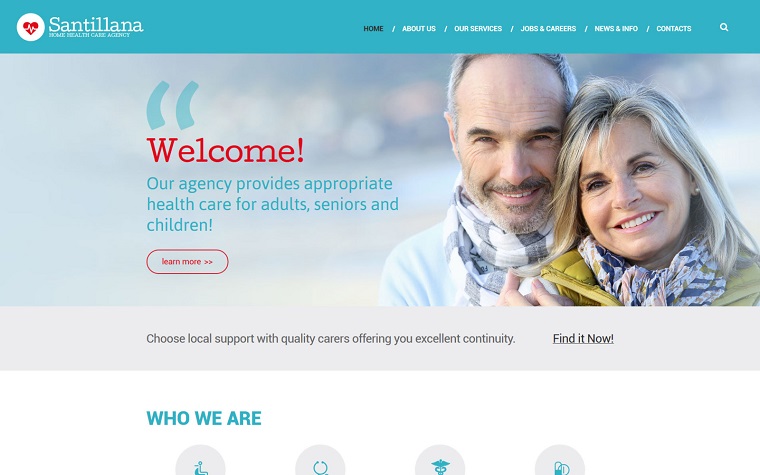 Home Health Care Agency Drupal Template.