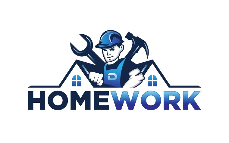 Home House Repair Build Handyman Logo Design.