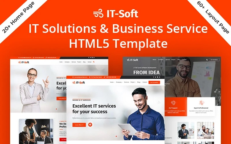 IT-Soft - IT Solutions & Multi-Purpose HTML5 Website Template.