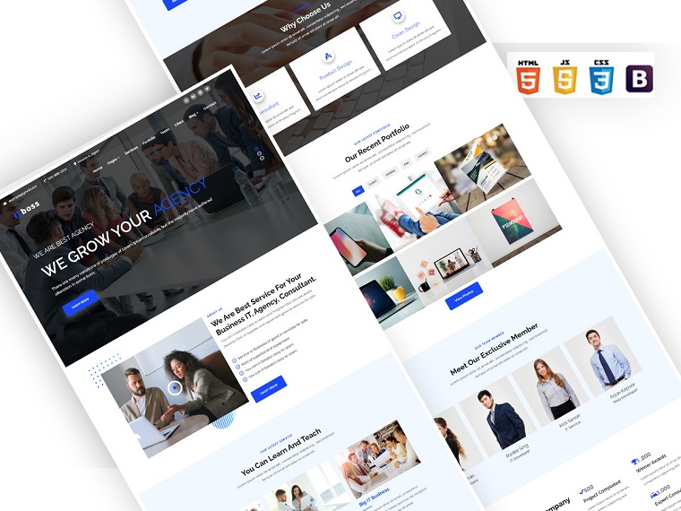 ITboss - IT and Business Consulting Modern Website Template.