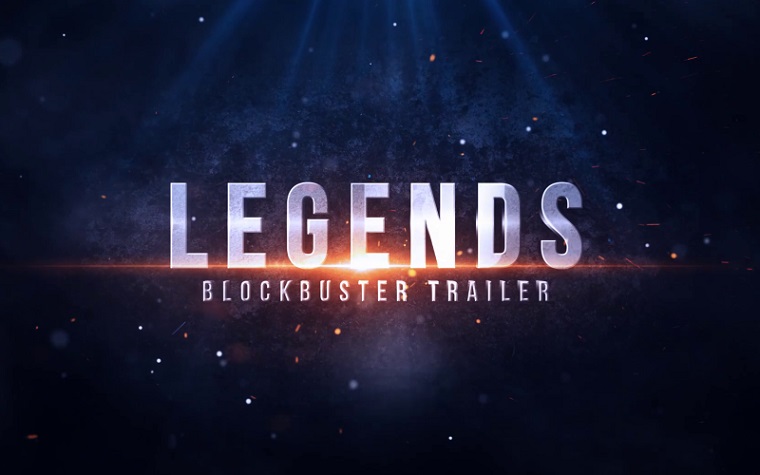 Legends Blockbuster Trailer After Effects Template.