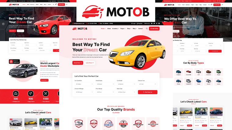 Motob - Car Dealer HTML5 Template.