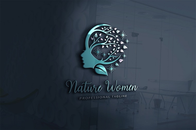 Nature Women Logo Template.