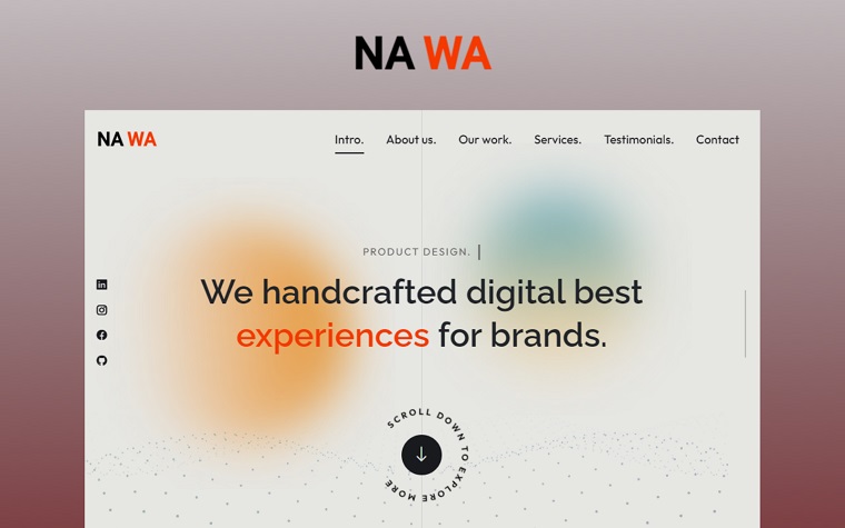 Professional Nawa Landing Page.