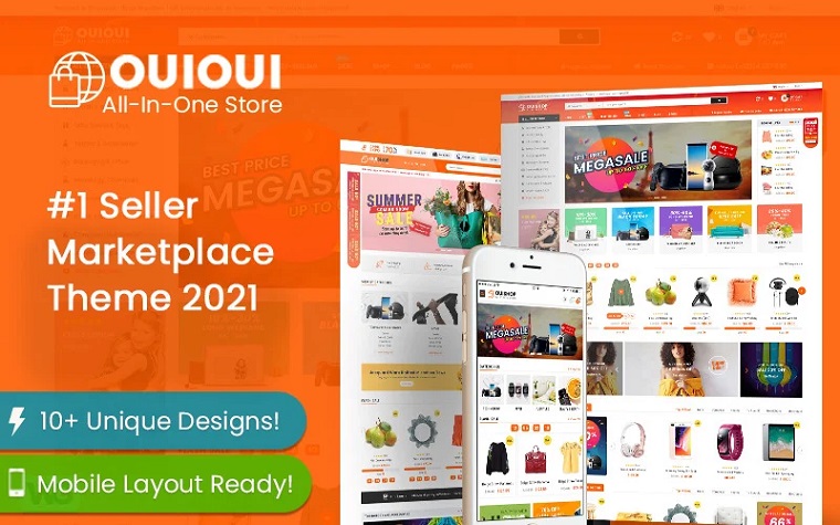 OuiOui - Multi Vendor MarketPlace Elementor WooCommerce WordPress Theme (Mobile Layouts Ready).