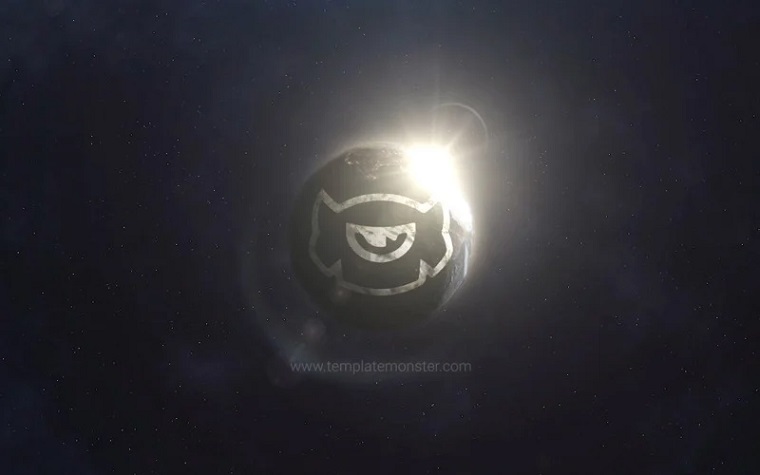 Planet Earth Logo Reveal After Effects Template.