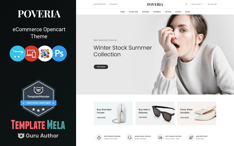 Poveria - Multipurpose OpenCart 3 Theme for Fashion.