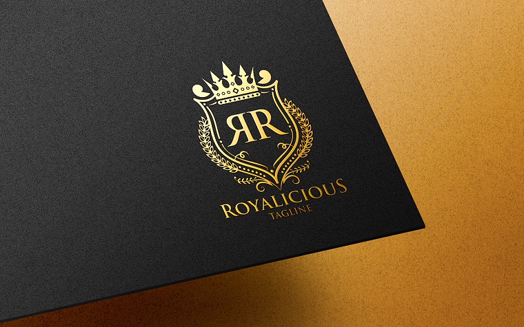 Royalicious - R letter Luxurious Logo Template.