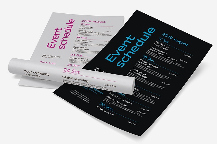 Schedule Event Poster - Corporate Identity Template.