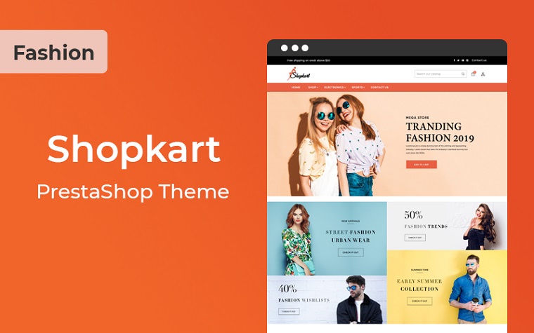 Shopkart - Fashion Ecommerce PrestaShop Template