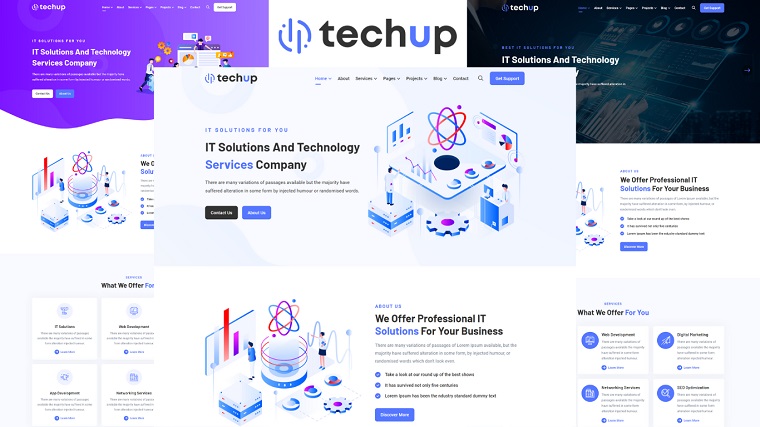 Techup - Information Technology HTML Template.