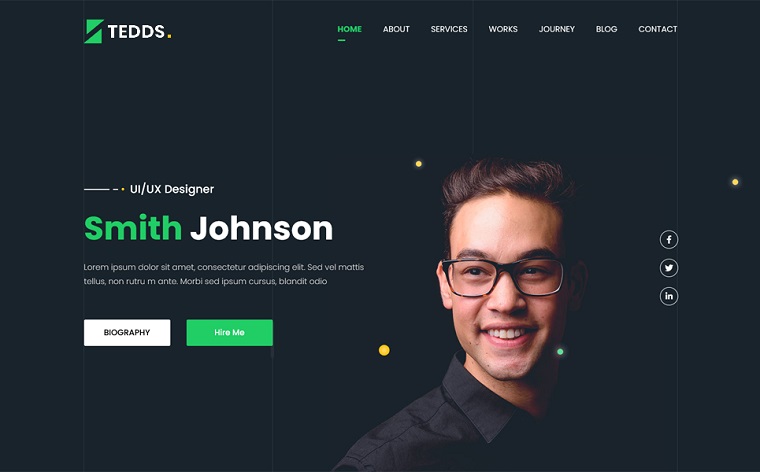 Tedds - Landing Page HTML Template.