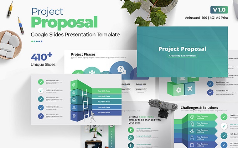 The Best Project Proposal Google Slides Template.