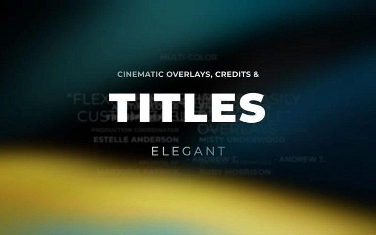 Titles Elegant Cinematic 2 Final Cut Pro Templates.