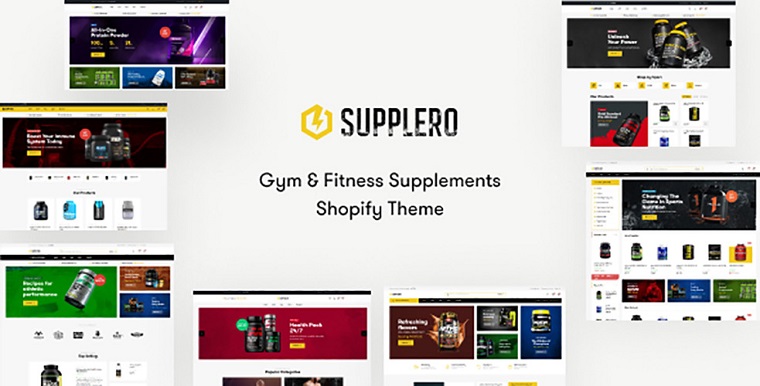 TM Supplero - Cool Sport & Fitness Supplements Shopify Theme.