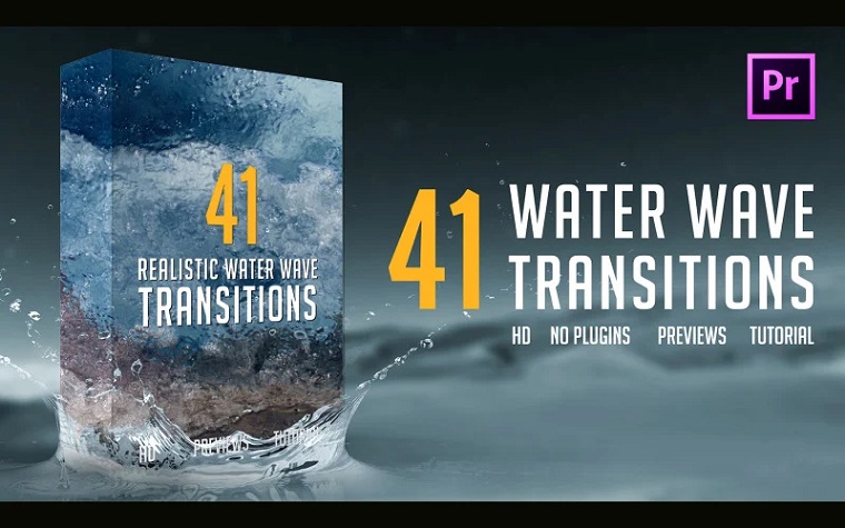 Water Wave Transitions for Premiere Pro.