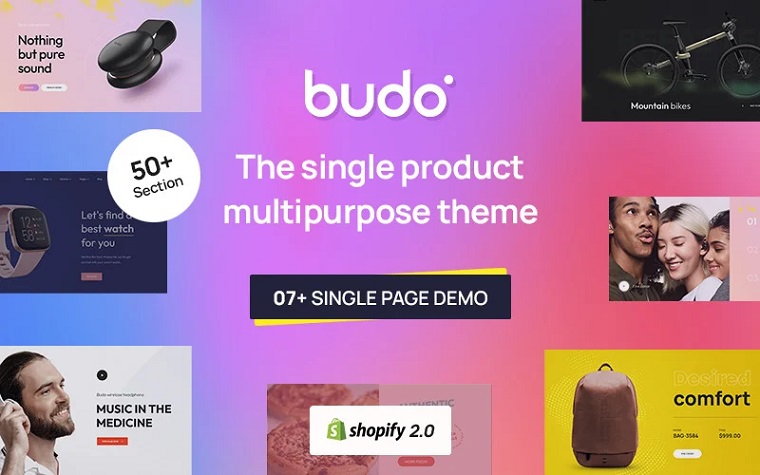 Budo - Multipurpose Single-Page Shopify Theme.
